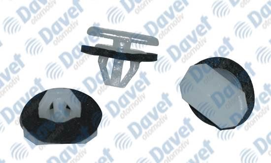 CABU 331623 Camurluk Agzi Bakalit Klipsi Arka Beyaz 10`Lu Paket Connect